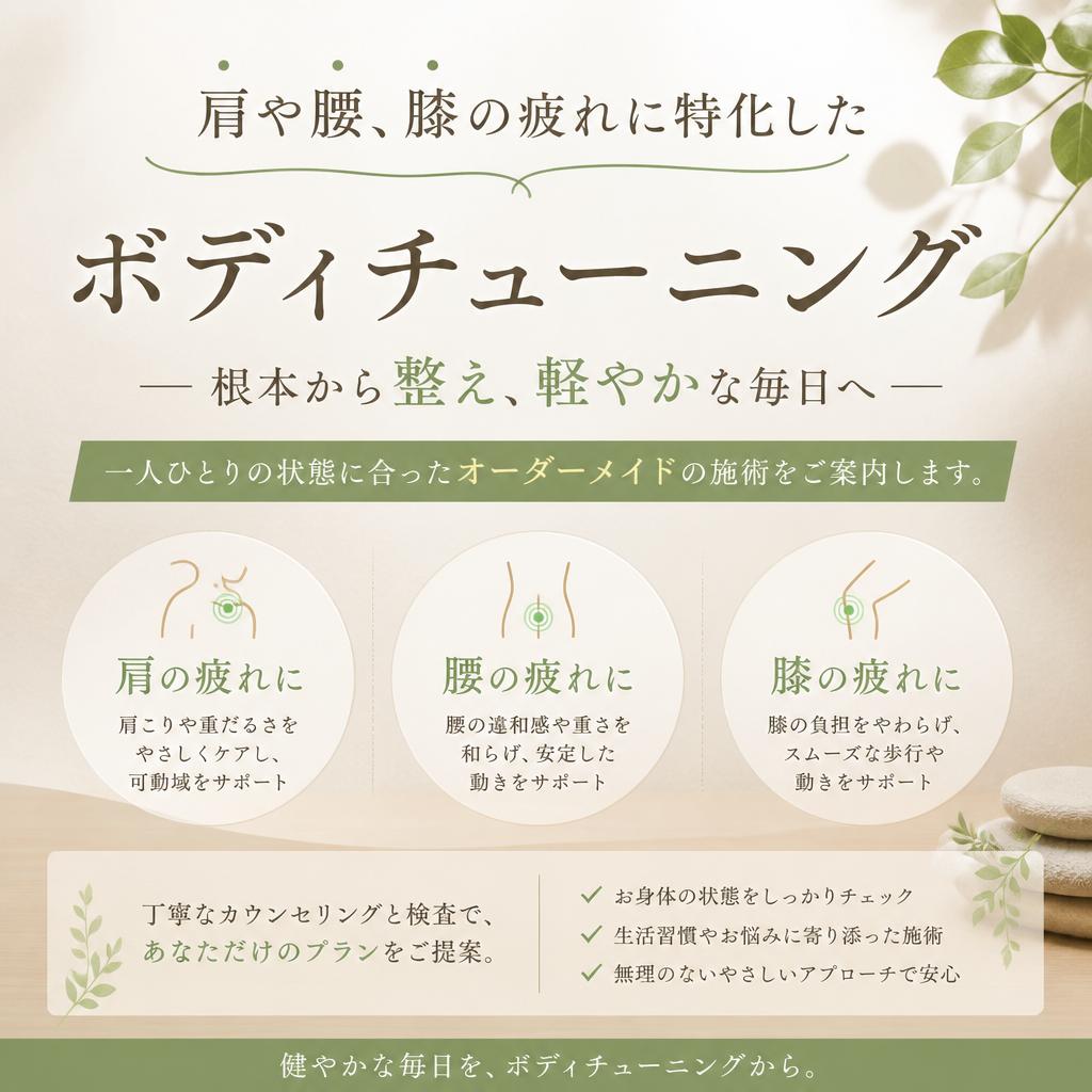症状別のボディチューニング